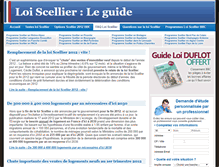 Tablet Screenshot of impots-loi-scellier.com